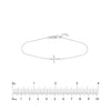 Sideways Mini Cross Adjustable Bracelet