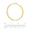 Polished and Diamond-Cut Bar Bracelet