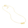Plated Sterling Silver Infinity Necklace