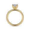 14K Yellow Gold Round Solitaire Engagement Ring