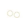 2mm x 20mm Polished Hoop Earrings