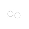 2mm x 20mm Polished Hoop Earrings