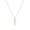 5mm Vertical Block Numeral Necklace