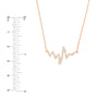 CZ Heartbeat Adjustable Necklace
