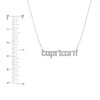Gothic Capricorn Nameplate Necklace