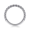 Platinum Single Prong Diamond Anniversary Band