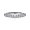 14K White Gold Diamond Wedding Band
