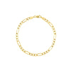 4.7mm Light Concave Figaro Chain Lobster Lock Endcap
