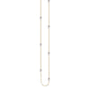 Long And Lovely Yllow/White Oval Bead Necklace