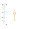 Door Knocker Earrings with Fringe Chain