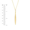 Diamond Trio Bombe Marquise Drop Necklace