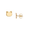 Cat Stud Earrings on Post Back