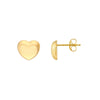 Puffy Heart Stud Earrings