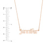 5mm Bubble Font Nameplate Necklace