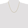 14K 2mm Solid Regular Rope Chain