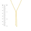 Hammered Forzentina Chain Lariat Necklace