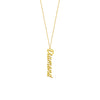 5mm Vertical Script Font Necklace