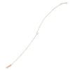 Sideways Mini CZ Wishbone Adj. Bracelet