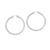 3mm x 30mm Polished Hoop Earrings