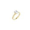 14K Yellow 8x6 mm Oval Solitaire Engagement Ring Mounting