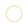 3.9mm Light Concave Figaro Chain with Lobster Lock
