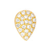 Diamond Pave Pear Stud Earrings (1/8tcw)