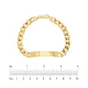 8.5mm Men's Engravable Initial ID Bracelet