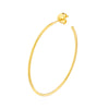 41.50mm x 31.50mm Thin Oval Post Hoop Earrings