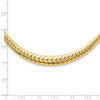 14K Polished Graduated Fancy Link Necklace
