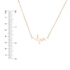 Heartbeat Necklace in Plated Sterling Silver