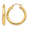 14K Polished Lightweight Hoop Earrings