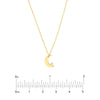 So You Diamond Bezel Half Moon Necklace