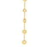 Mixed Diamond Bezel Dangle Earrings