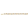 Two-Tone Knotted Link Chain Bracelet