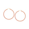 40mm Rope Twist Hoop Earrings