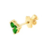 3mm Green Tsavorite Trio Stud Earrings