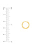 Diamond-Cut Front Hoop Earrings