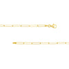 3.6mm Paper Clip Chain with Pear Lobster