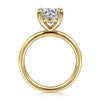 14K Yellow Gold Round Solitaire Engagement Ring