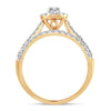 14K 1.00Ct Fancy Cut Bridal Ring