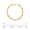 7mm Two-Tone Men's Mariner Chain Bracelet