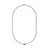 Emerald Cut Sapphire Solitaire Diamond Tennis Necklace