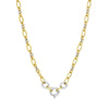 Two Tone Alternate Oval Link Necklace