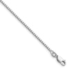 14K White Gold 1.3mm Box Chain