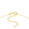 Mini Double Dog Tag with Diamonds Necklace