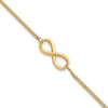 10K Polished Infinity Bracelet
