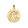 Laser High Polished Monogram &amp; Letters Pendant