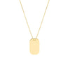 Engravable Dog Tag Adj. Necklace
