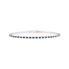 Sapphire &amp; Diamond Eternity Flex Tennis Bracelet (3/8tcw)