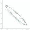 14K White Gold Polished Twisted Slip-on Bangle